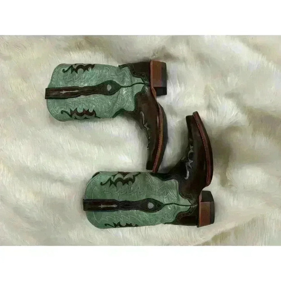 Ariat Women's Rienda Performance Boot 10009552 Brown/Teal Size 6.5 - Picture 11 of 11